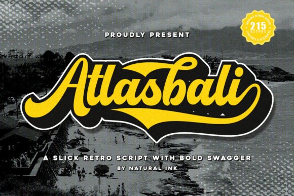 Atlasbali: A Retro Script Font for Editorial Design