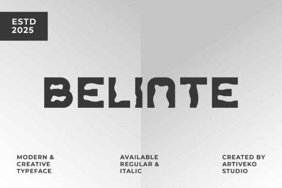 Belinte: A Modern Display Font for Bold Branding