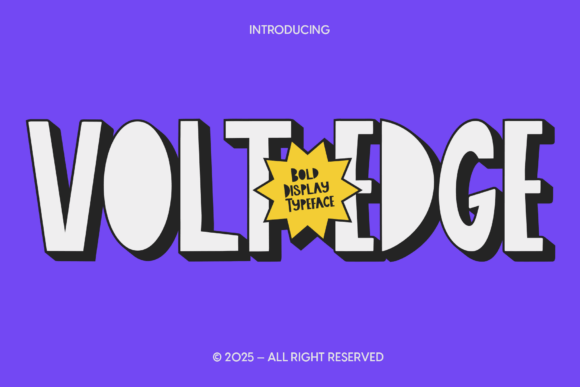 Cfvoltedge Regular – A Bold Display Font for Digital Creativity