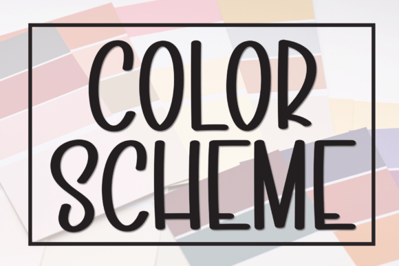 Color Scheme: A Bold Display Font for Modern Web Design