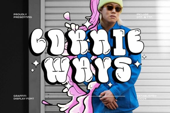 Cornie Ways: A Lively Display Font for Small Business Branding