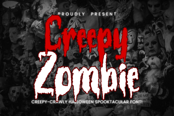 Creepy Zombie Font for Spooky Editorial Designs