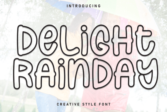 Delight Rainday: A Friendly Display Font for Modern Branding