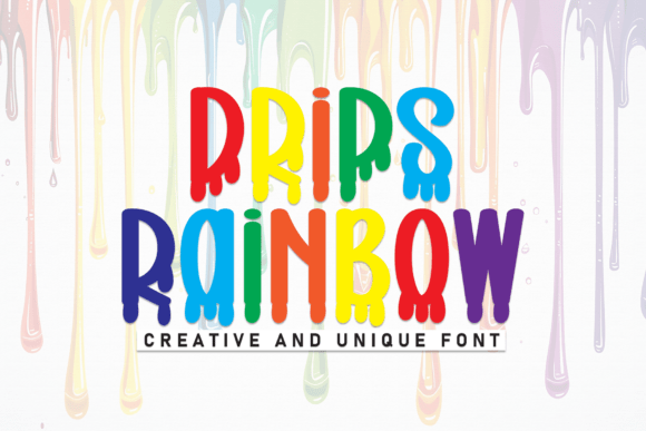 Drips Rainbow: A Font That Elevates Your Brand’s Visual Story