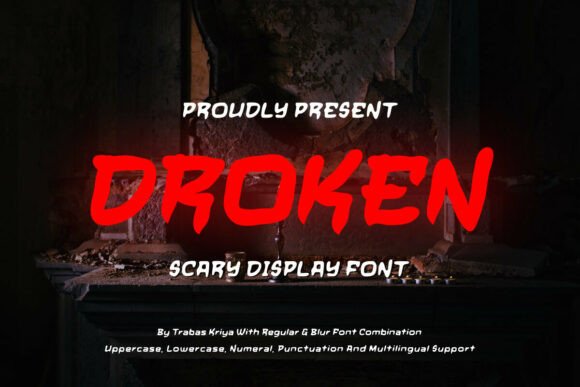 Droken Font for Chilling Branding and Display Design