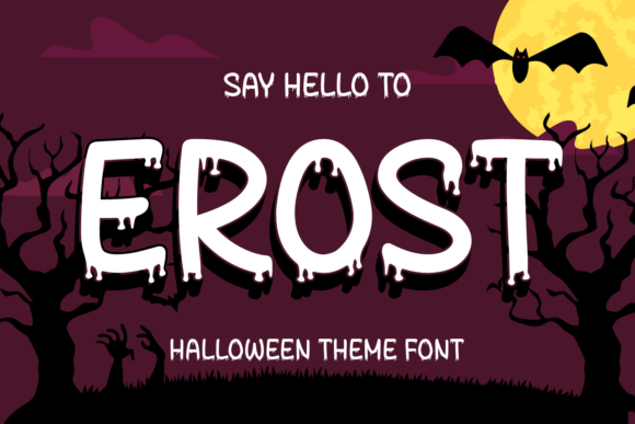 Erost Font for Spooky Branding and Halloween-Themed Designs
