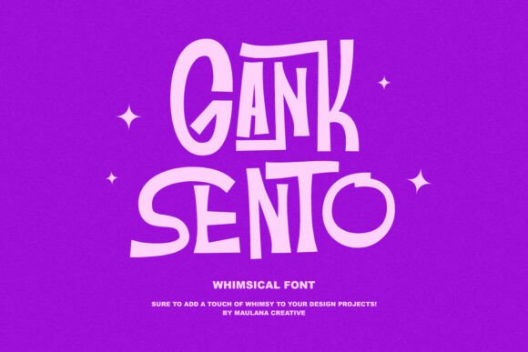 Gank Sento: A Playful Font for Handmade Creations