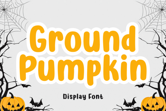 Ground Pumpkin Font for Halloween Campaigns and Seasonal Designs