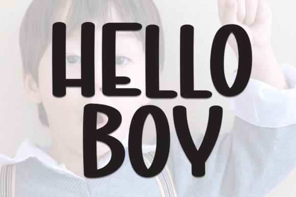 Hello Boy Display Font for Web and Digital Design