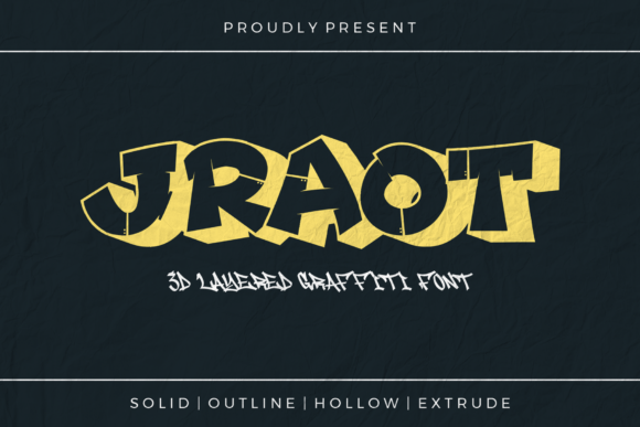 Jraot Regular: A Dynamic Display Font for Bold Campaigns