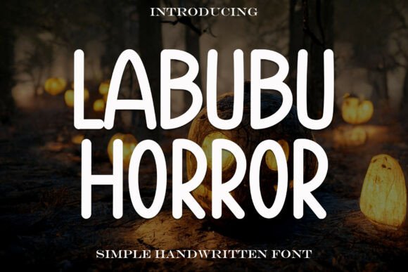 Labubuhorror: A Spooky Display Font for Crafters and Designers