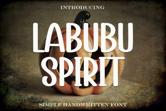 Labubuspirit: A Handwritten Display Font for Creative Crafters and Product Makers
