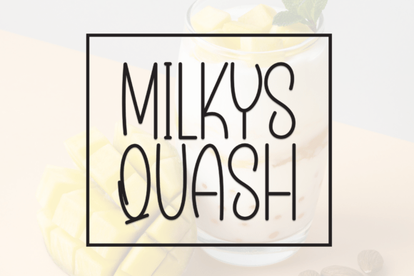 Milky Squash for Friendly Branding and Display Needs