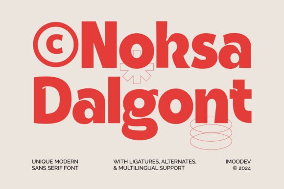 Noksa Dalgont: A Modern Sans Serif Font for Trendy Branding