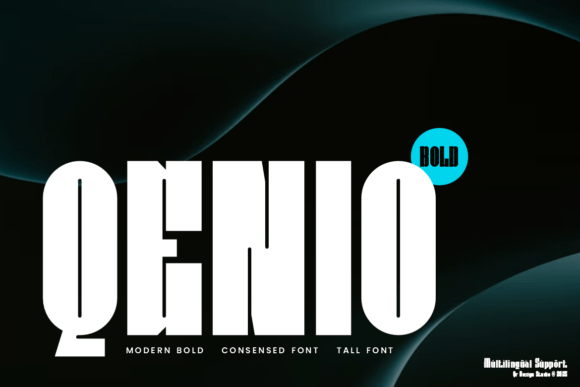 Qenio: A Modern Bold Typeface for Commanding Visual Presence