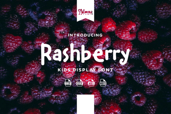 Rashberry: A Playful Display Font for Digital Creatives
