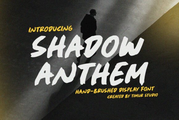 Shadow Anthem: A Bold Display Font for Brand Impact