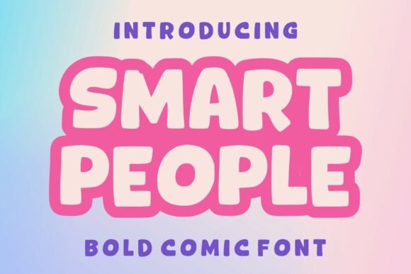 Smartpeople Regular: A Playful Display Font for Digital Creativity