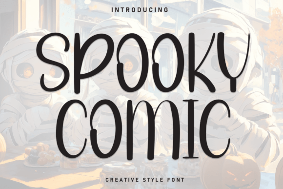 Spooky Comic Display Font for Web Design