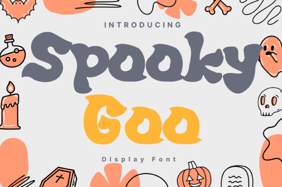 Spooky Goo: A Display Font for Halloween-Themed Design
