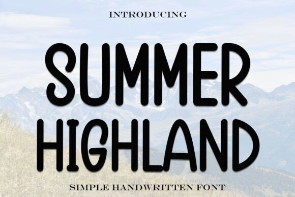 Summerhighland: A Handwritten Font for Modern Web Design