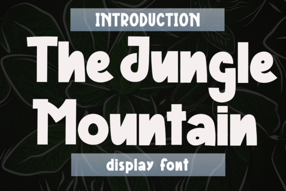 The Jungle Mountain Font for Modern Editorial Design