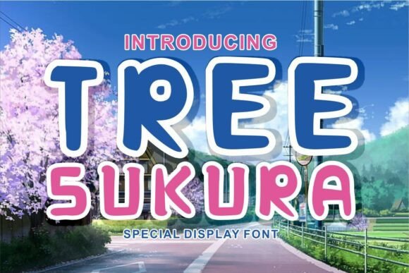 Tree Sakura Font for Elegant Branding and Design