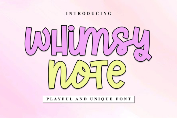 Whimsy Note1: The Display Font That Elevates Your Campaigns